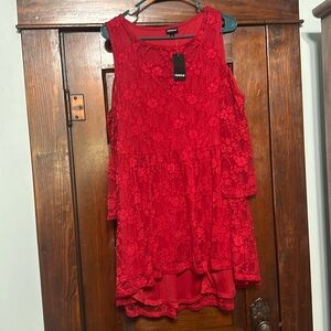 Torrid Lace Cold Shoulder Too NWT